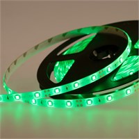 Лента светодиодная 12В, SMD2835, 4,8Вт/м, 60 LED/м, зеленый, 8мм, 5м, IP65 LAMPER 141-354