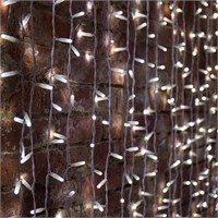 Гирлянда светодиодная Занавес 2х3м 448 LED БЕЛЫЙ прозрачный ПВХ IP65 эффект мерцания 230В нужен блок 303-500-1 NEON-NIGHT 235-135-6