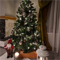 Гирлянда Твинкл-Лайт 20 м, темно-зеленый ПВХ, 160 LED, цвет теплый белый 303-116