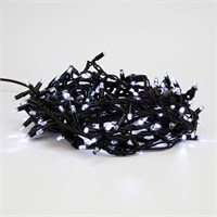 Гирлянда светодиодная Кластер 10м 200 LED БЕЛЫЙ черный каучук IP67 постоянное свечение 230В нужен блок 315-000 NEON-NIGHT 315-255