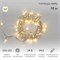 Гирлянда светодиодная Нить 10м 200 LED ТЕПЛЫЙ БЕЛЫЙ прозрачный ПВХ IP65 эффект мерцания 24В соединяется NEON-NIGHT нужен трансформатор 531-100/531-311/531-312 305-396 - фото 154356