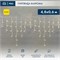 Гирлянда светодиодная Бахрома (Айсикл) 4,8х0,6м 176 LED ЖЕЛТЫЙ белый ПВХ IP65 эффект мерцания 230В нужен блок 303-500-1 NEON-NIGHT 255-161 - фото 82216