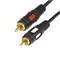 Шнур 2 RCA - 2 RCA, 10м, черный, Gold REXANT 17-0148 - фото 85983