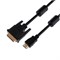 Шнур HDMI - DVI-D, 1,5м, Gold, с фильтрами REXANT 17-6303 - фото 86125