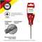 Бур по бетону 5x110x50мм, крестовая пластина, SDS PLUS KRANZ KR-91-0800 - фото 95800