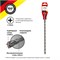 Бур по бетону 12x260x200мм, крестовая пластина, SDS PLUS KRANZ KR-91-0823 - фото 95822